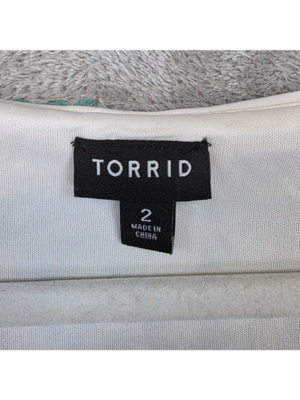 Torrid Shirt Womens 2X Plus Blue Scoop Neck Short Sleeve Sequin Mesh Lined Party - Picture 3 of 10